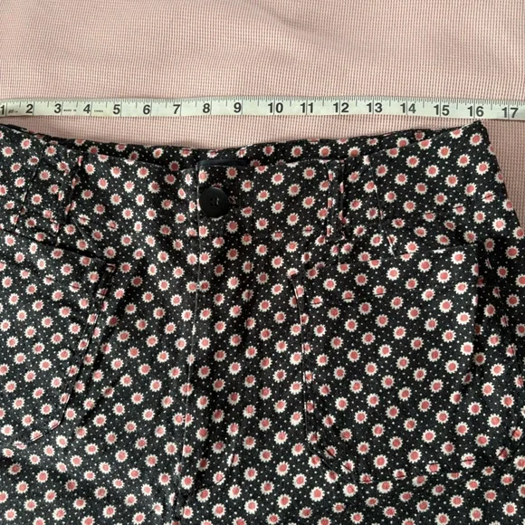 Maeve by Anthropologie The Colette Cropped Wide-Leg Pants Size 32 patterned - Picture 5 of 11